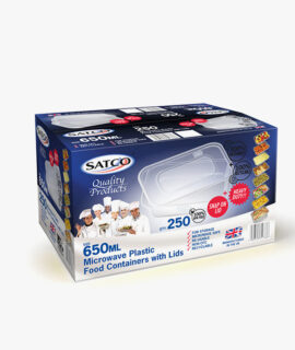 SATCO Plastic Containers With Lids 250x650ML